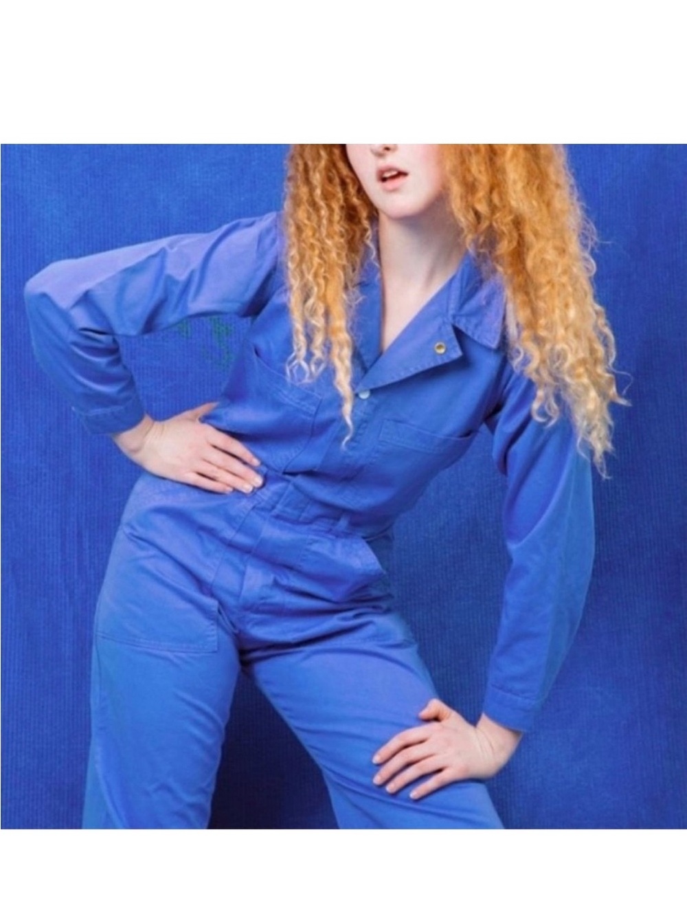 Big Bud Press Cobalt Blue Jumpsuit NEW